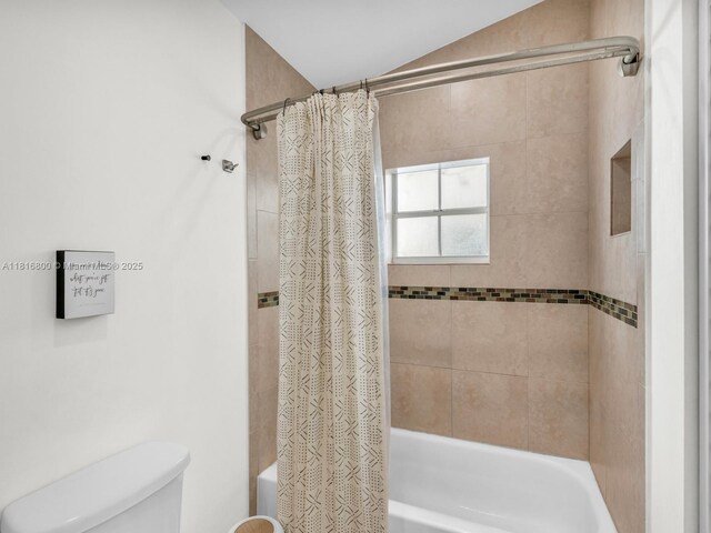 18424 NW 21st St, Pembroke Pines, FL 33029 - bathroom with shower / bathtub combination with curtain and toilet