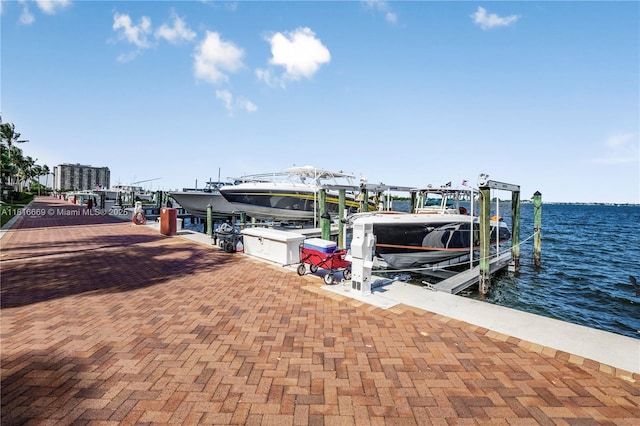 1000 Quayside Ter Unit 1107, Miami, FL 33138 - dock with boat lift and a water view