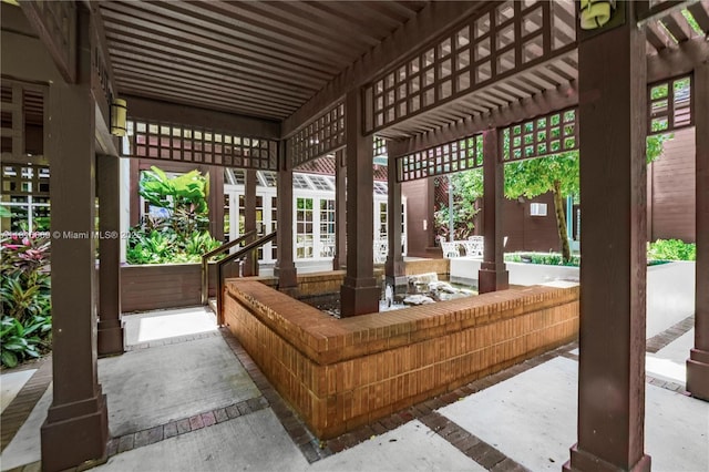 1000 Quayside Ter Unit 1107, Miami, FL 33138 - view of patio / terrace featuring a pergola