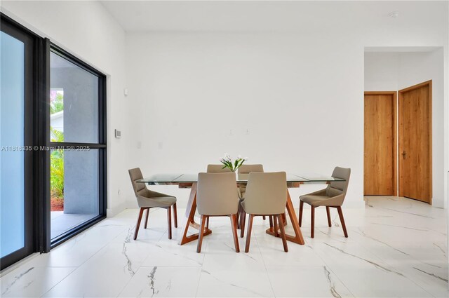 1902 Della Dr, Naples, FL 34117 - dining room with marble tiled flooring