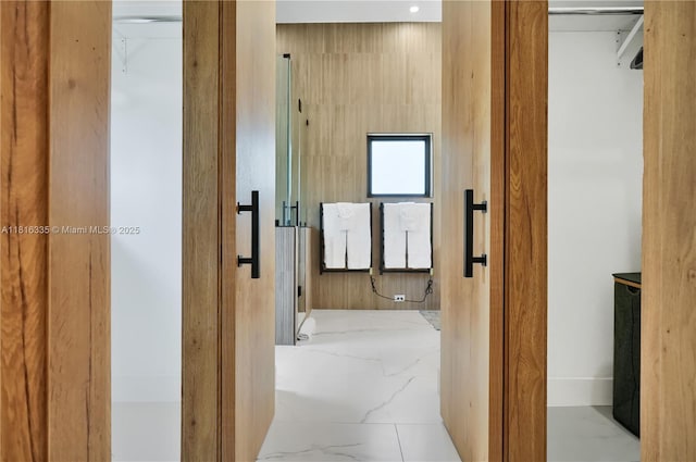 1902 Della Dr, Naples, FL 34117 - hall featuring marble finish floors
