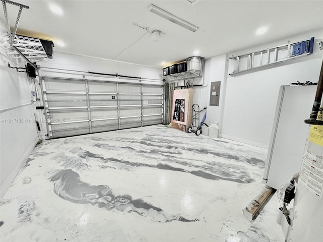 1136 SE Westminster Pl, Stuart, FL 34997 - garage featuring electric panel and baseboards