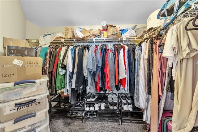 2351 Douglas Rd Unit 1204, Miami, FL 33145 - walk in closet with carpet floors