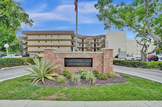 6555 W Broward Blvd Unit 412, Plantation, FL 33317 - view of community / neighborhood sign