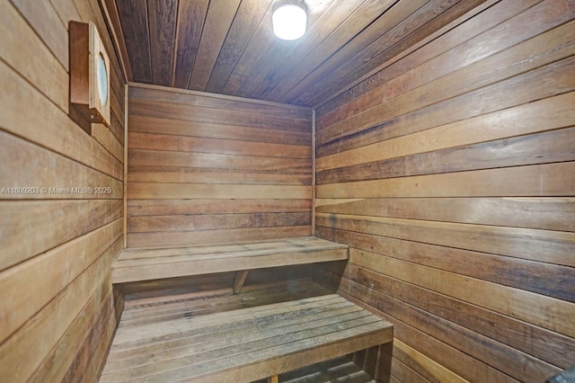 6555 W Broward Blvd Unit 412, Plantation, FL 33317 - relaxing sauna featuring wooden walls and wooden ceiling