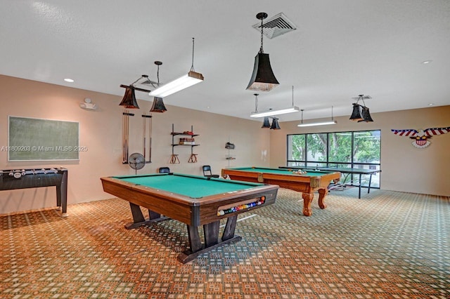 6555 W Broward Blvd Unit 412, Plantation, FL 33317 - game room with carpet floors and billiards