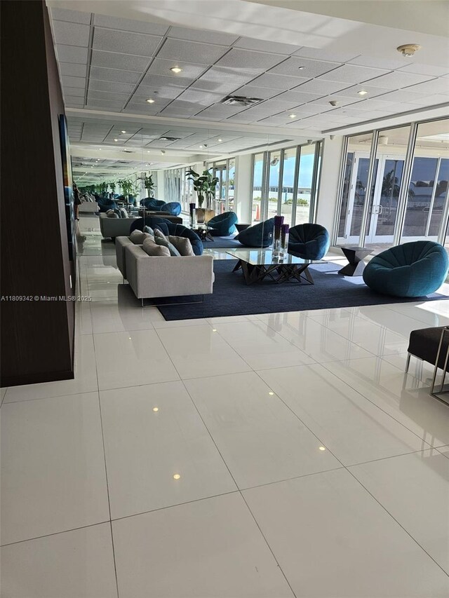 5701 E Collins Ave Unit Ph10, Miami Beach, FL 33140 - lobby with a drop ceiling