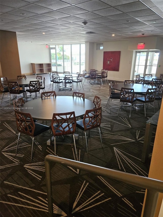 5701 E Collins Ave Unit Ph10, Miami Beach, FL 33140 - carpeted dining space featuring healthy amount of natural light