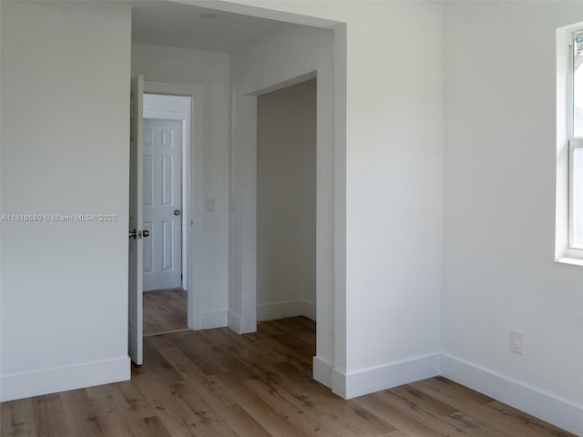 3613 SW 12th Pl, Fort Lauderdale, FL 33312 - unfurnished room featuring wood finished floors and baseboards