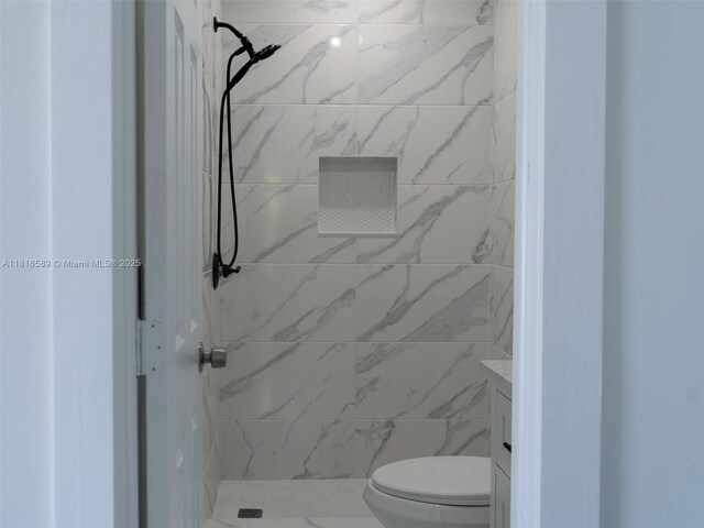 3613 SW 12th Pl, Fort Lauderdale, FL 33312 - bathroom with toilet, a shower stall, and vanity