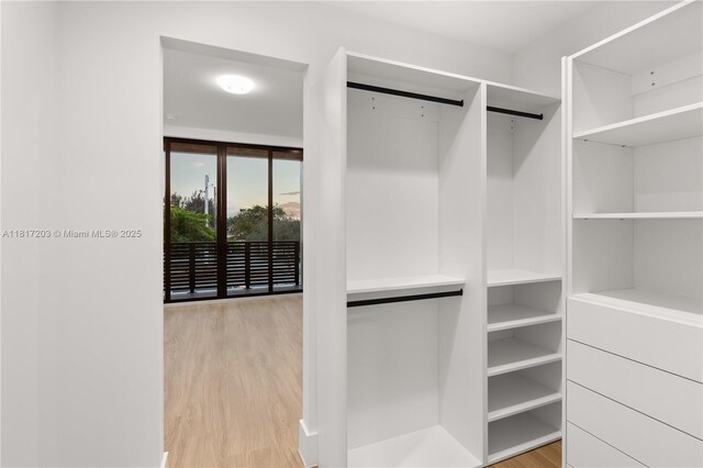 8811 SW 56th St, Miami, FL 33165 - walk in closet with wood finished floors
