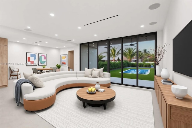 8811 SW 56th St, Miami, FL 33165 - living area featuring recessed lighting