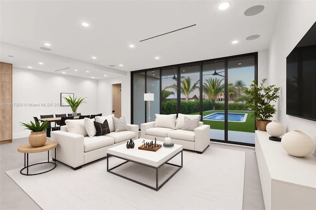 8811 SW 56th St, Miami, FL 33165 - living area with recessed lighting