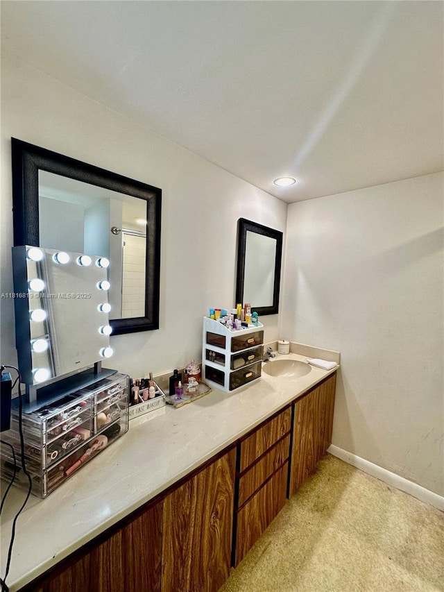 4306 43rd Way, West Palm Beach, FL 33407 - bathroom with vanity and baseboards