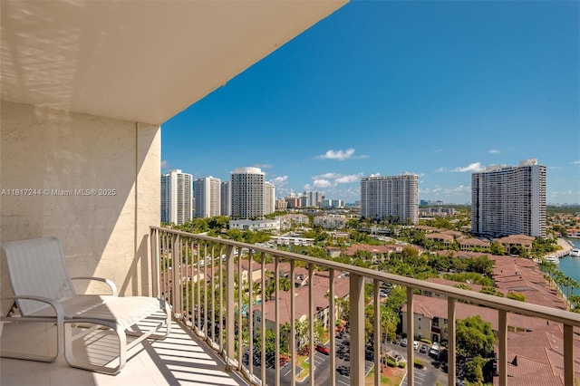18151 NE 31st Ct Unit 1905, Aventura, FL 33160 - balcony featuring a view of city