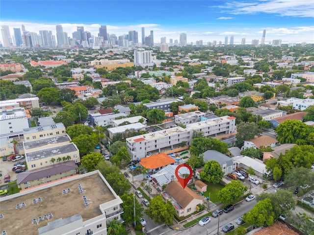 1478 SW 2nd St, Miami, FL 33135 - drone / aerial view of skyline