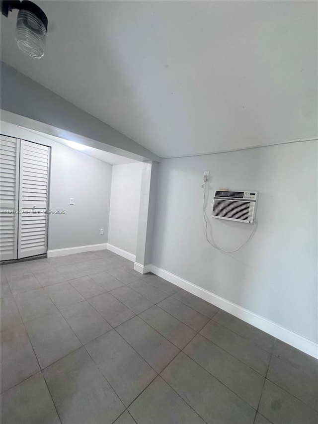 3731 SW 58th Ter, Davie, FL 33314 - below grade area with tile patterned floors and a wall mounted AC