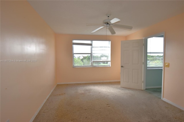 2601 N Nob Hill Rd Unit 405, Sunrise, FL 33322 - carpeted spare room with ceiling fan, plenty of natural light, and baseboards