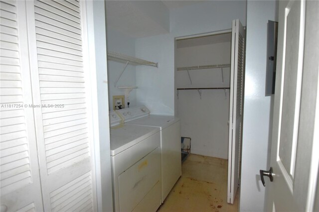 2601 N Nob Hill Rd Unit 405, Sunrise, FL 33322 - washroom featuring independent washer and dryer and electric panel