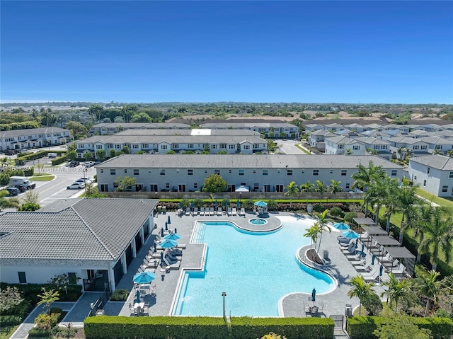 2608 SE 11th Ct Unit 2608, Homestead, FL 33035 - aerial view of residential area with a pool