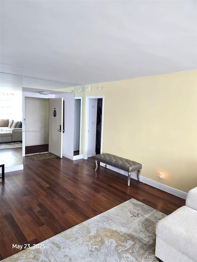 230 174th St Unit 1805, Sunny Isles Beach, FL 33160 - sitting room with baseboards and wood finished floors