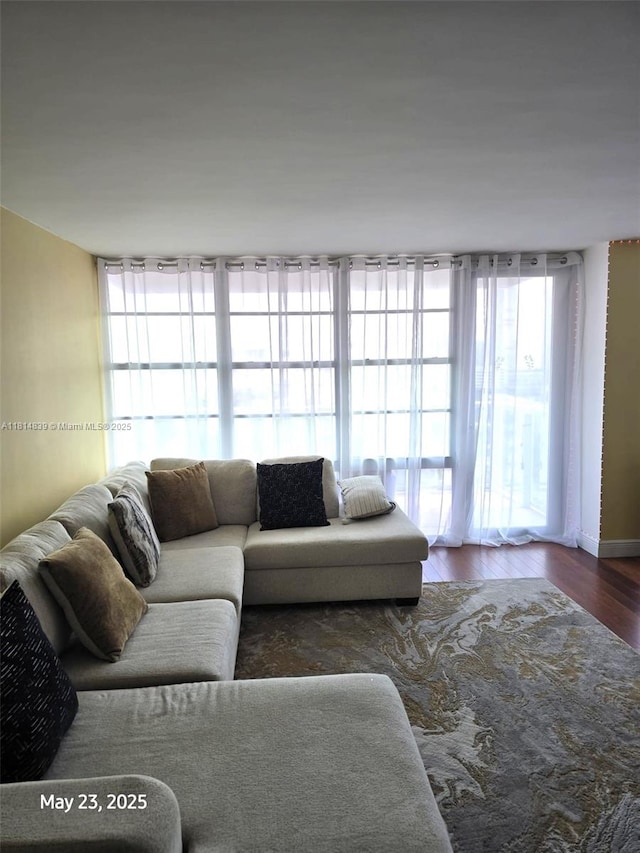 230 174th St Unit 1805, Sunny Isles Beach, FL 33160 - living area with wood finished floors and healthy amount of natural light