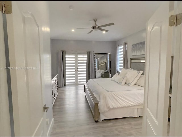 14121 SW 152nd Ter, Miami, FL 33177 - bedroom featuring wood finished floors and a ceiling fan