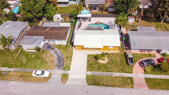 6541 NW 24th St, Sunrise, FL 33313 - aerial perspective of suburban area with a pool