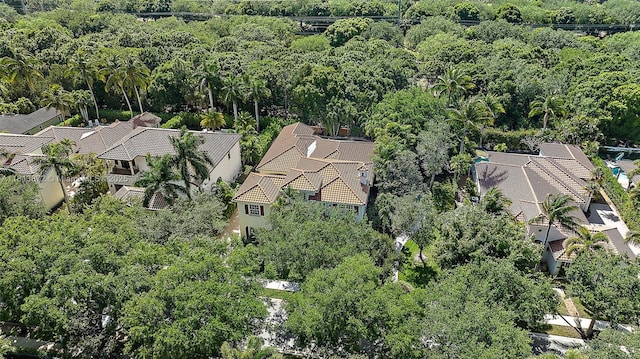 112 Segovia Way, Jupiter, FL 33458 - aerial perspective of suburban area with a heavily wooded area