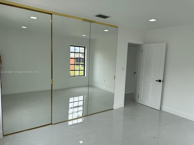 4314 SW 97th Ct, Miami, FL 33165 - unfurnished bedroom featuring a closet, baseboards, and recessed lighting