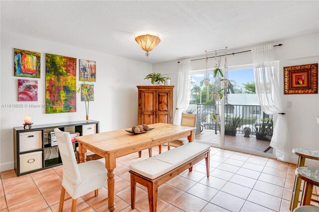1455 W Ave Unit 202, Miami Beach, FL 33139 - dining area with light tile patterned flooring