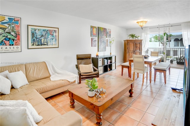 1455 W Ave Unit 202, Miami Beach, FL 33139 - living area with light tile patterned floors