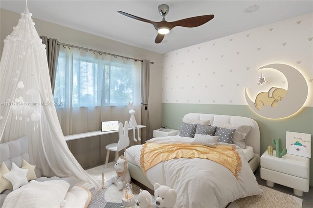 12985 Ortega Ln, North Miami, FL 33181 - bedroom with a ceiling fan