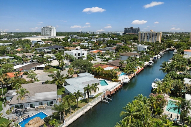 12985 Ortega Ln, North Miami, FL 33181 - view of urban area featuring a nearby body of water and a pool