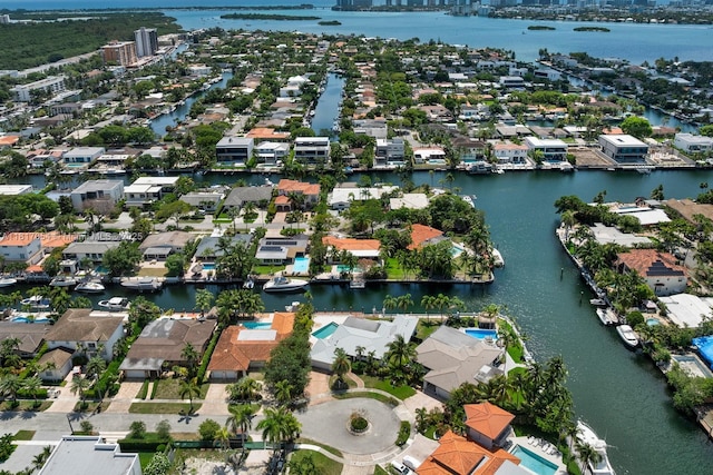 12985 Ortega Ln, North Miami, FL 33181 - aerial perspective of suburban area featuring a large body of water
