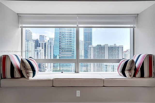 1435 Brickell Ave Unit 3111, Miami, FL 33131 - living area with a skyline view