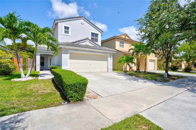 1100 SE 19th Ave, Homestead, FL 33035 - view of front of property with concrete driveway, stucco siding, and a tile roof
