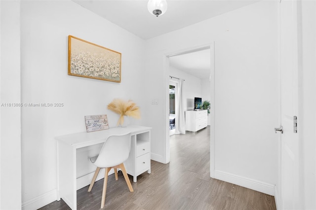 1013 S 24th Ave, Hollywood, FL 33020 - home office with wood finished floors and baseboards