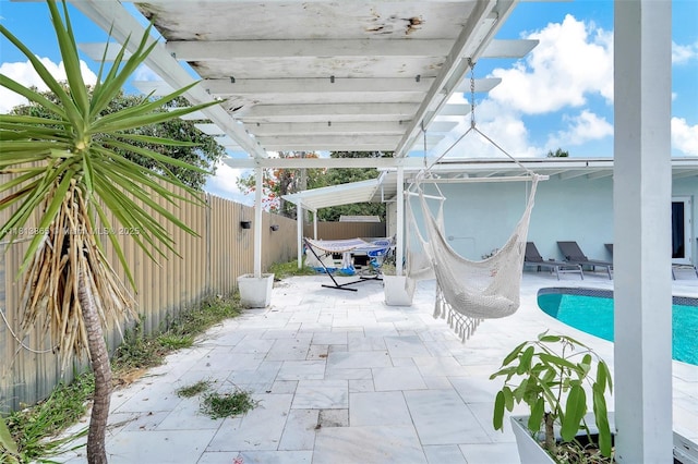 1013 S 24th Ave, Hollywood, FL 33020 - fenced backyard with a patio and a pergola