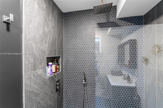 9310 Sunrise Lakes Blvd Unit 206, Sunrise, FL 33322 - full bathroom with a tile shower