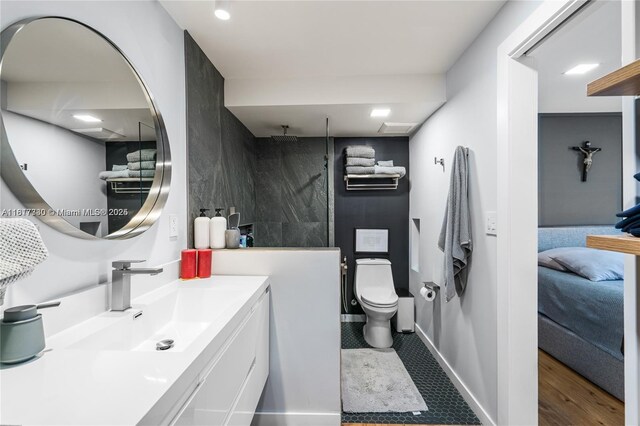 9310 Sunrise Lakes Blvd Unit 206, Sunrise, FL 33322 - full bathroom with ensuite bathroom, vanity, a shower, and toilet