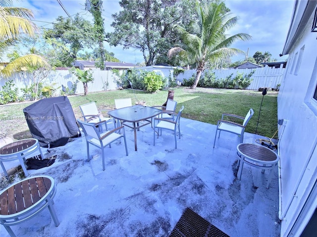 1720 SW 64th Ave, North Lauderdale, FL 33068 - view of patio featuring outdoor dining area
