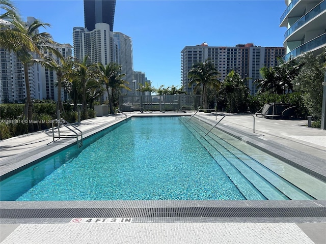 17550 Collins Unit 1604, Sunny Isles Beach, FL 33160 - community pool with a city view