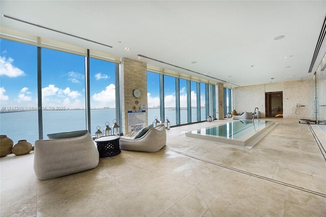 3131 NE 7th Ave Unit 3101, Miami, FL 33137 - view of swimming pool with a water view