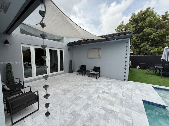 6871 SW 159th Pl, Miami, FL 33193 - view of patio / terrace with french doors