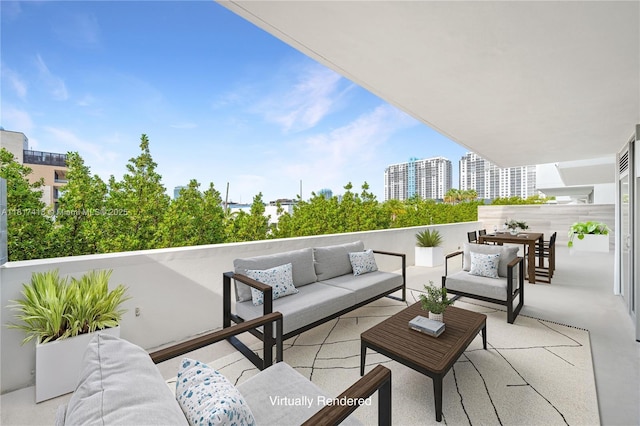 1201 20th St Unit 310, Miami Beach, FL 33139 - view of patio featuring outdoor lounge area