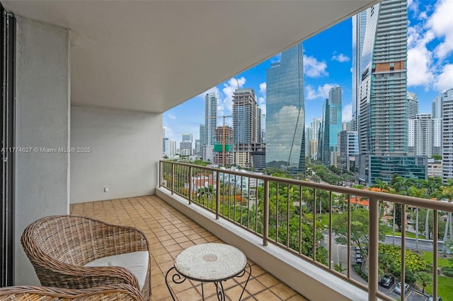 1581 Brickell Ave Unit 808, Miami, FL 33129 - balcony featuring a view of skyline