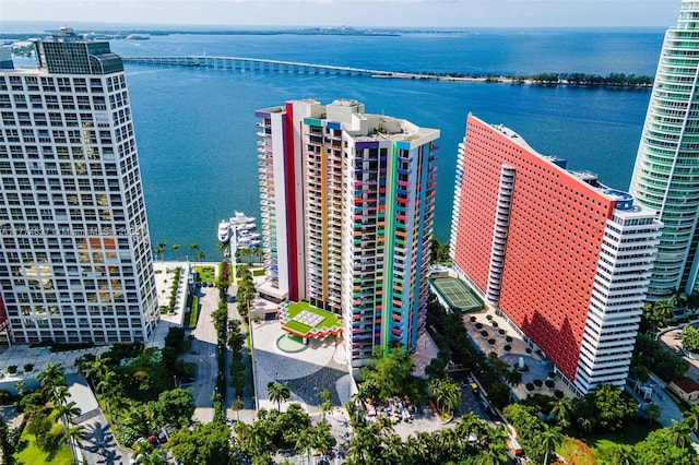 1581 Brickell Ave Unit 808, Miami, FL 33129 - bird's eye view of a nearby body of water