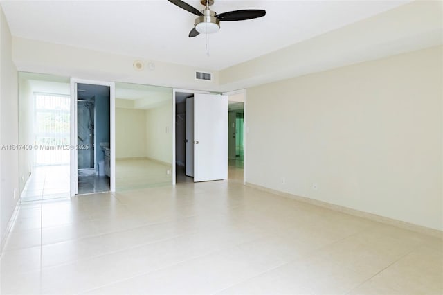 1360 S Ocean Blvd Unit 304, Pompano Beach, FL 33062 - unfurnished room with ceiling fan and baseboards