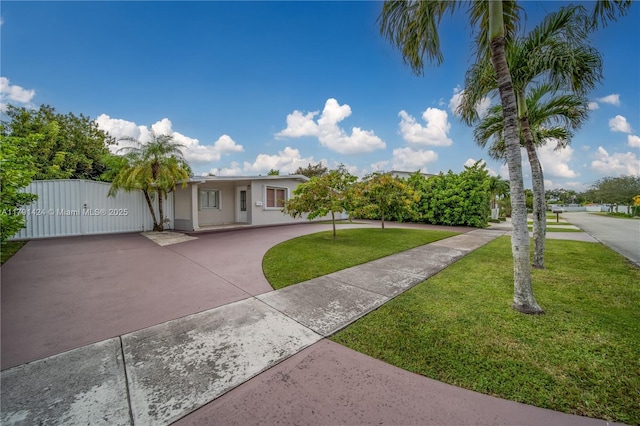 11020 SW 55th St, Miami, FL 33165 - ranch-style house with a front lawn, stucco siding, and concrete driveway